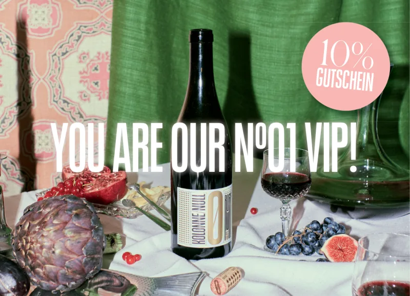 Kolonne Null VIP-Postkartenmotiv mit 10 % Gutschein