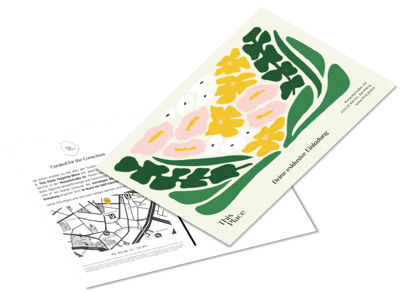 This Place Postkarte DIN A6 Aktivierungskampagne Vorder- und Rückseite
