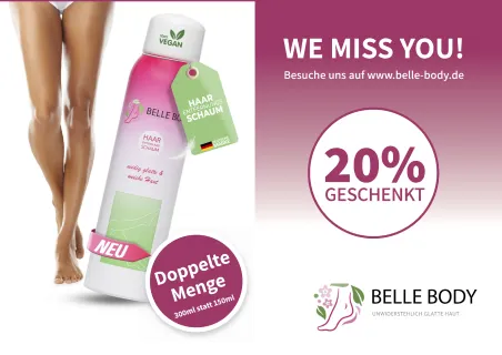 Postkarten-Design von Belle Body aus einer PostPal Direct-Mail-Kampagne